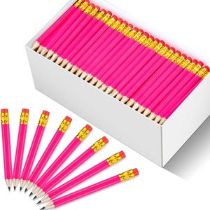 Crayon de golf en bois HB de haute qualité, rouge rosé, avec grande gomme, prix bas, vente en gros pour enfants, crayons standard - Product Image 1