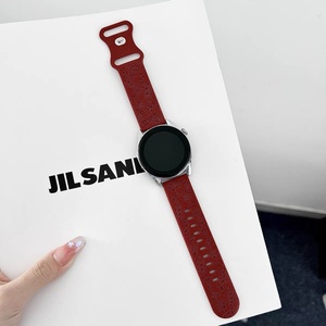 Cinturino per Orologio / GT6/GT5/<span class=keywords><strong>GT3</strong></span>/GT2 <span class=keywords><strong>Pro</strong></span> con Motivo a Rose, Cinturino Sportivo in Silicone con Chiusura a Bottone, Larghezza 18-22mm - Product Image 3