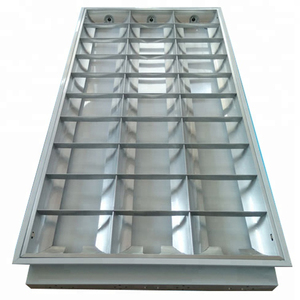 Modern 120cm Tube Light Fixture with 1200x300 Grille High Efficiency T8 &amp; <strong>T5</strong> <strong>Fluorescent</strong> Tubes <strong>Recessed</strong> Included