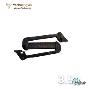 27mm 38mm Black Eco-Friendly Waterproof Plastic Webbing Connecting Clip <b>Strap</b> <b>Buckle</b> with Tri-Glides Slides for Backpacks Belts - Product Image 4