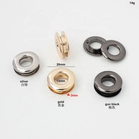 Nolvo World 5 couleurs intérieures 13mm 1/2 "vente en gros Force raccord rond oeillet sacs chaussures Double face pressé oeillets en métal