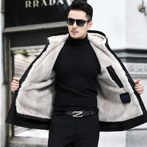 Men's Winter Faux <b>Fur</b> Hooded <b>Parka</b> with Artificial <b>Fur</b> Lining, Warm, Thick, Windproof, Outdoor Jacket - Product Image 6