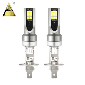 Farol de neblina LED UGGV S18 H1 H3 Luz de circulação diurna 18W 5000lm Branco Auto Farol de neblina H7 à prova d'água 12V Cor azul OE No H11