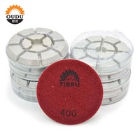 Disque de polissage diamanté en résine de 4 pouces (100 mm de diamètre) OEM pour sols en béton, marque OUDU