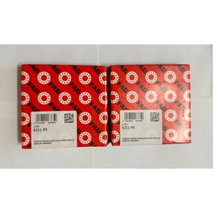 Roulement à billes à gorge profonde Fag 6211-P5, simple rangée, diamètre intérieur 20 mm, précision P5, fabriqué en Allemagne - Product Image 1