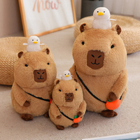Peluche Capybara souple 20/30/40 cm, sac orange à tête de canard, cadeau de fête d'anniversaire anti-stress pour enfants, garçons et filles