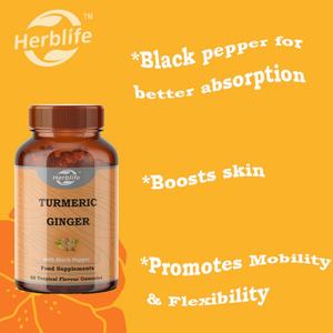 Offre Spéciale OEM - Personnalisable - Curcuma et Curcumine avec Poivre Noir et Gingembre - Soutien Immunitaire, Peau Saine et Santé des Articulations - Product Image 3