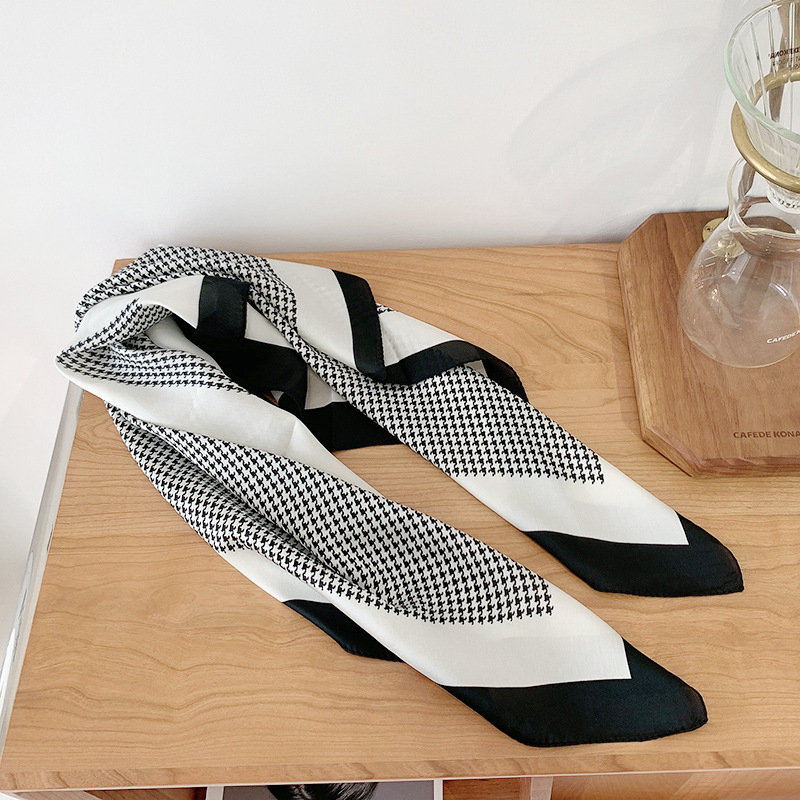 Pied de poule noir et blanc - 70-70cm