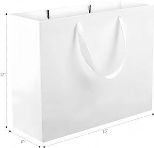 Sac en papier d'art personnalisable pour bijoux et vêtements, 150 g/m², avec votre propre logo - Product Image 2