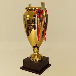 2025 monde grande taille Base en bois stéréo tasse oreille métal trophée plaqué argent trophée lettrage jeu Football basket-ball prix - Product Image 6