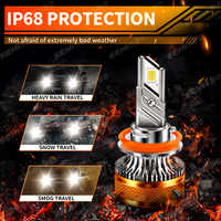 K8 3570 CSP Puce 9005 9006 9012 H1 H3 H7 H4 H13 9004 9007 6000K 14000LM Ampoules de phares LED Phares LED super lumineux