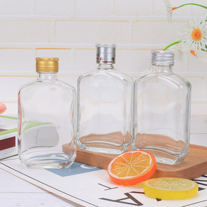 Frosted Super Flint Glass Liquor <strong>Bottle</strong> with Metal Screw Cap Custom 100 ml 200 ml <strong>Mini</strong> Small Gin <strong>Bottle</strong> - Product Image 4