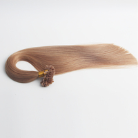 Grosir Ujung Tebal Ganda Ditarik Keratin Italia Kuku Mikro Ujung U Pra-terikat Virgin Remy Rusia Ekstensi Rambut Manusia