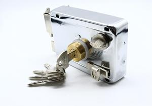 Cerradura Exterior Moderna de Bronce Rojo <span class=keywords><strong>Antirrobo</strong></span> e Impermeable para Apartamentos, 1 Año de Garantía, Instalación con Tornillos, Material de Latón - Product Image 3