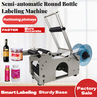 Machine d'étiquetage semi-automatique électrique AOC, 20-40 bouteilles/min, diamètre 10-150 mm, facile à utiliser, pour bouteilles, boîtes, bois, longue durée de vie