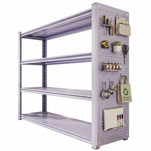 Étagère à livres multi-niveaux en acier violet Three Arrows, support de rangement au sol en acier au carbone, présentoir pour plantes - Product Image 2