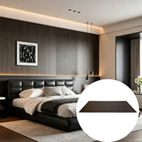 Panel Dinding PVC Modern Tahan Lama E0 Ramah Lingkungan Tahan Air Tahan Api untuk Kamar Mandi Ruang Tamu Hotel Pelapis Dinding Tebal 9mm Garansi 5 Tahun