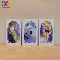 Impression de cartes de tarot et d'oracle personnalisées OEM ODM, bords dorés et argentés, holographiques, gaufrées, avec guide et boîte magnétique, faible MOQ