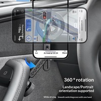 Support de téléphone magnétique pour voiture avec charge sans fil, rotation à 360 degrés, garantie de 3 ans, compatible Tesla Model Y/3 Highland 2024-2025, pour la portière