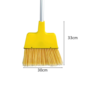 Fabbrica EcoClean all'ingrosso diretta su misura giallo interno esterno lungo setola in acciaio manico in plastica angolare scopa - Product Image 5