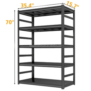 Étagère de <span class=keywords><strong>garage</strong></span> robuste <span class=keywords><strong>à</strong></span> 5 niveaux, en métal sans boulons, avec finition thermolaquée, pour entrepôt, sous-sol, point de contrôle - Product Image 2