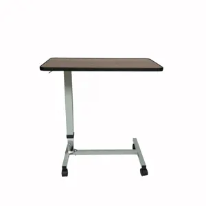 Bens — Table de chevet en bois avec roulettes à ressort à gaz, ajustable, de haute qualité, pour hôpital, TCS07
