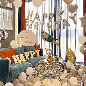 ชุดตกแต่งงานวันเกิด งานแต่งงาน สำหรับผู้ใหญ่ เด็ก และทารก ไฟประดับ ลูกโป่ง ชุดตกแต่งปาร์ตี้สำหรับงานเลี้ยงที่บ้าน - Product Image 5