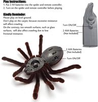 Simulations-RC-Spinnen-Spielzeug mit Infrarot-Fernbedienung, elektrisch kriechendes Scherz-Tier, realistisches weiches Plüschgeschenk für Kinder, Jungen und Mädchen