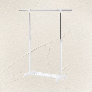 Organizador de armario rodante de alta resistencia, estante de ropa de un solo nivel con ruedas para sala de estar para colgar ropa y zapatos - Product Image 6