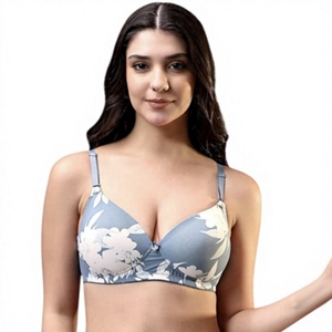 Soutien-gorge sans armatures imprimé pour femmes, couvrant entièrement la poitrine, rembourré et confortable pour tous les jours, soutien-gorge réglable et rembourré pour le confort quotidien des femmes - Product Image 1