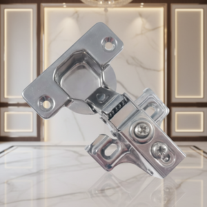 Short-arm Narrow Side Plate <strong>American</strong> Stainless Steel Soft Closing Hydraulic Buffer <strong>Hinge</strong> 16-22mm Door Thickness Modern Design - Product Image 1