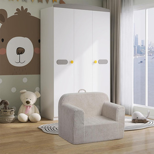 Children's <b>Sofa</b> High-Density Sponge Cushion Single Seat Reading Corner For <b>Kids</b> Age 3 And Above Fabric Material - Product Image 2