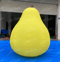 Ballons géants en forme de fruits et légumes (fraise, citron, ananas, kiwi, orange, pomme) avec ventilateur intégré étanche pour décoration extérieure