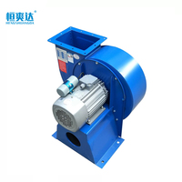 Ventilateur centrifuge multi-panneaux HENGSHUANGDA série CF 380V à montage sur conduit, économe en énergie, grand volume d'air, faible bruit, pour cuisine et hôtel - Nouveau