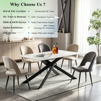 Collection Minimaliste OKAY OEM ODM : Meubles de Maison, Approvisionnement Mondial, Table à Manger en Céramique et Pierre Frittée, Meilleur Ensemble de Table à Manger