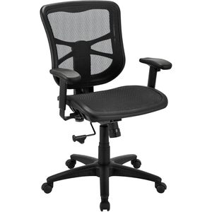 Silla Giratoria/Inclinable Alera ALE Serie Elusion con Respaldo Medio de Malla Transpirable, Color Negro, con Reposacabezas Ajustable para Oficina, Hogar u Hospital - Product Image 2