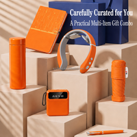 Coffret Cadeau de Remerciement Client avec Flasque en Acier Inoxydable 316, Stylo, Carnet Étoilé et Batterie Externe – Kit de Bienvenue pour Employés