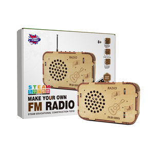 DIY RADIO SPEAKER Kit Experimento Elétrico Kid 3D Madeira Montar Ciência Engenharia Stem Brinquedos - Product Image 3