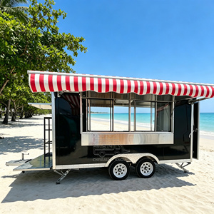 Food Catering <b>Trailer</b> Mobile Catering <b>Trailer</b> Mobile Snack Cart Food Cart Van Commercial Kitchen Juice <b>Concession</b> <b>Trailer</b> - Product Image 2
