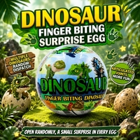 Mainan Kapsul Telur Dinosaurus Kejutan Interaktif Gigit Jari, Hadiah Meja Pesta Anak, Waktu Pengerjaan Singkat