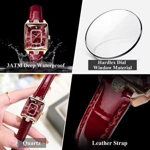 For Luxury Men's Watch Crystal Leather Strap Quartz Waterproof Calendar High Quality Elegant Simple Business Fashion Watch - Product Image 5
