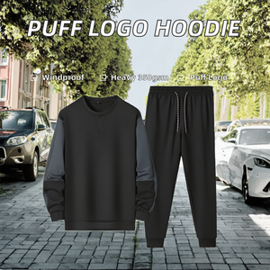 Sweat à capuche long unisexe en molleton recyclé 350 g/m² avec logo personnalisé en relief, épaules tombantes, doublure écologique et teinture unie pour hommes - Product Image 2