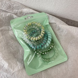 Tùy Chỉnh 6Pcs Thiết Lập Mùa Hè Kẹo Màu Đơn Giản Tóc Sợi Dây Thừng Đàn Hồi Nhựa Tóc Vòng Cho Phụ Nữ Cô Gái Đường Dây Điện Thoại Tóc Phụ Kiện - Product Image 5