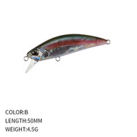 Leurre de pêche rigide coulant Minnow 4,5g 50mm