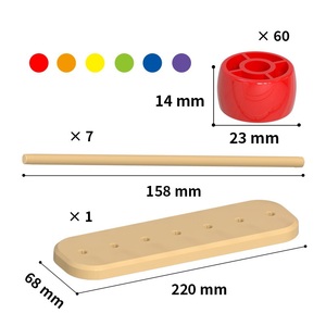 Jouet d'abacus coloré pour enfants, jouet éducatif d'apprentissage des mathématiques avec 60 perles - Product Image 6