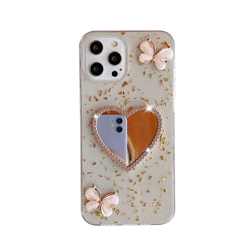 Bling Bling Jewelled Diamond 3d Glossy Mirror Back Cover With TPU For Vivo Y73 Y70 Y52S Y85 CellPhone Case