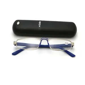 2024 New Fashion Square Classic pen men magnetic travel Reading Glasses with case