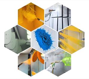 <span class=keywords><strong>Vernis</strong></span> isolant noir de signal de revêtement de poudre de jet de polyester époxyde électrostatique de vente d'usine pour le revêtement en plastique de meubles - Product Image 2
