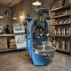 Tostador de Café a Gas, Capacidad de 120 kg/lote, Componentes Centrales de Caja de Engranajes con Rodamientos, 1 Año de Garantía, Fabricado en Acero Inoxidable, Precio de Fábrica Vietnamita - Product Image 2