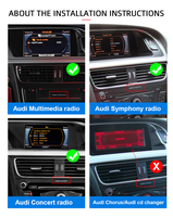 Autoradio 10,25 pouces ANDROID 14 Snapdragon 665 8 cœurs 4+64G Écran tactile IPS Lecteur multimédia GPS WiFi CarPlay Navigation 4G Audi A4L A4